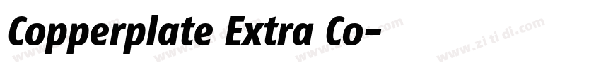 Copperplate Extra Co字体转换